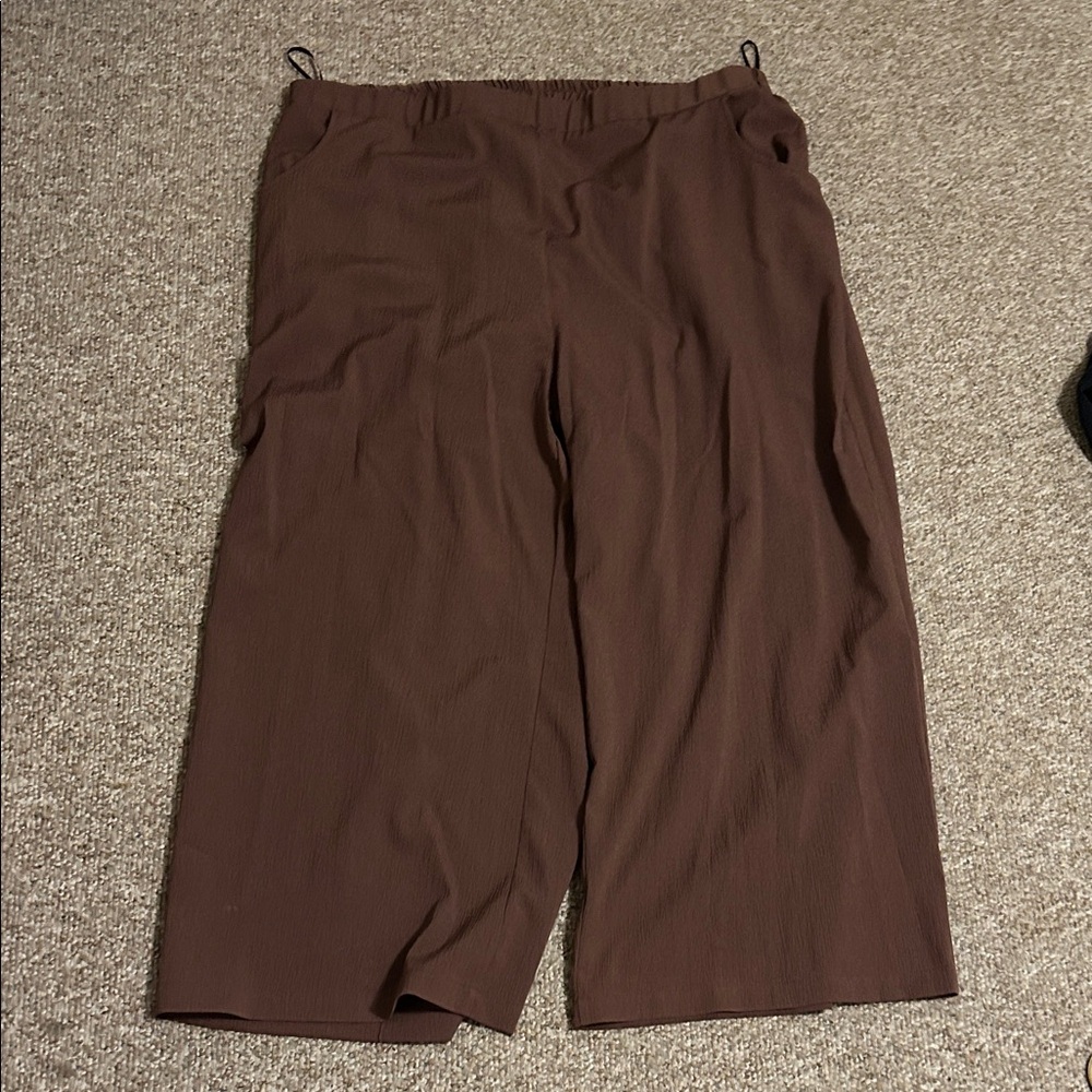 Mauve Wide-Leg Pants